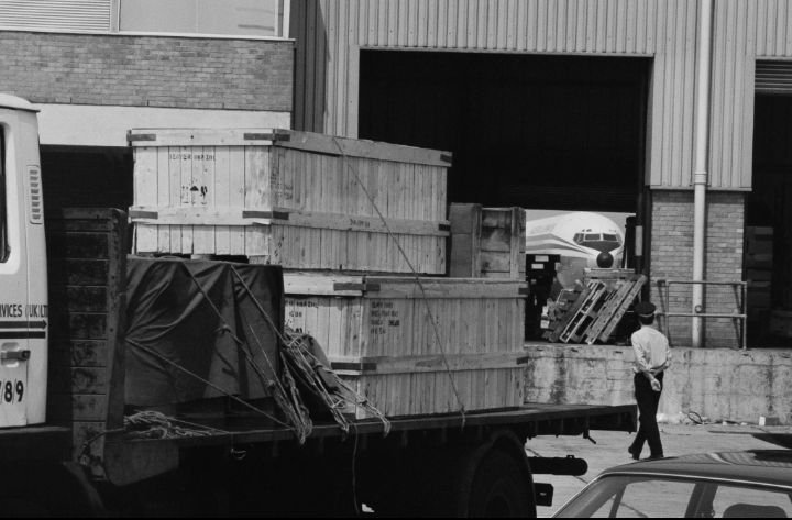 1980s Lagos Airport photograph