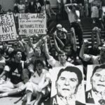 People protesting in 1959 because of HIV/AIDS