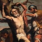 Brutal Martyrdom Tradition” section: painting of his martyrdom.