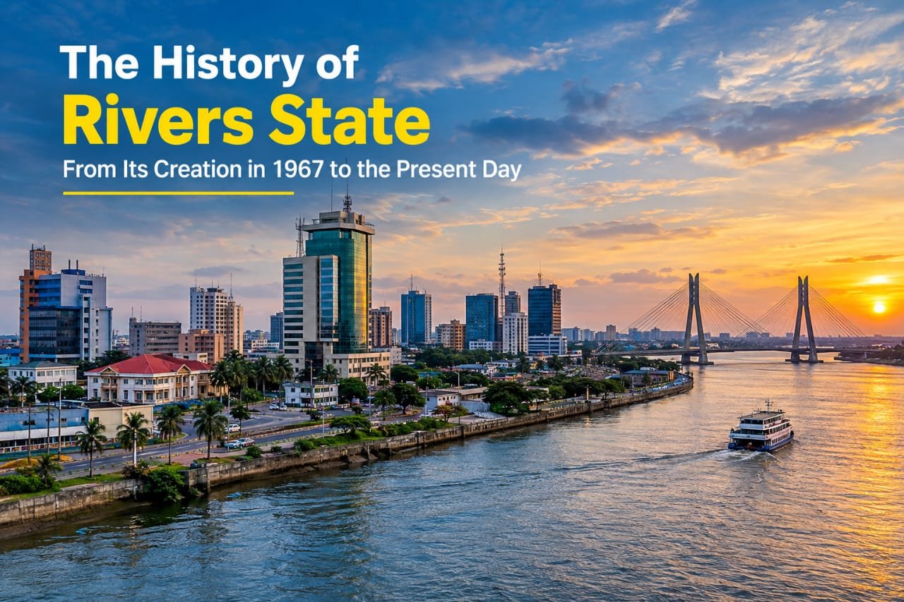 History of Rivers State, Nigeria, featuring Port Harcourt and its development from 1967 to the present day.