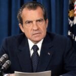 Richard Nixon, US president who resigned in 1974 following the Watergate scandal.
