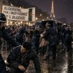The Paris Massacre of 1961: The Night French Police Attacked Algerian Protesters Paris Massacre of 1961, showing French police confronting Algerian protesters during the October 17 massacre in Paris, France.