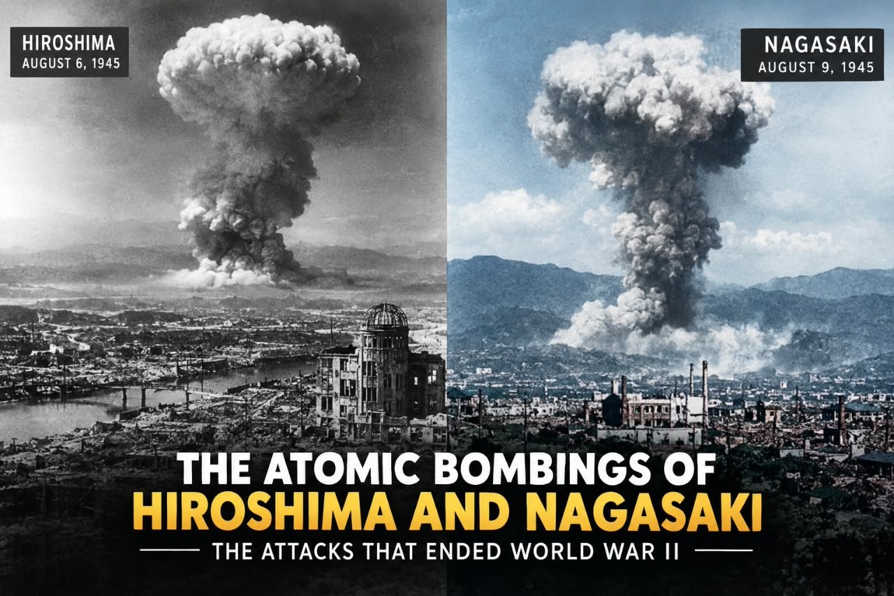 The Atomic Bombings of Hiroshima and Nagasaki (1945)