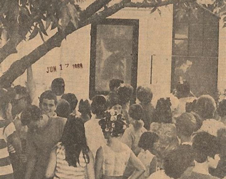 Jesus on Screen door, Port Neches, TX 1969